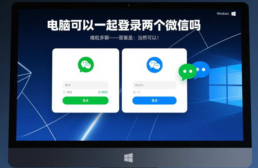 how to log in two wechat accounts on computer at the same time