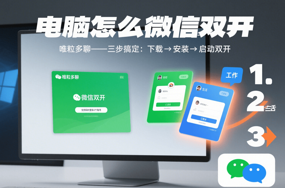 how to login 2 wechat accounts on a windows computer