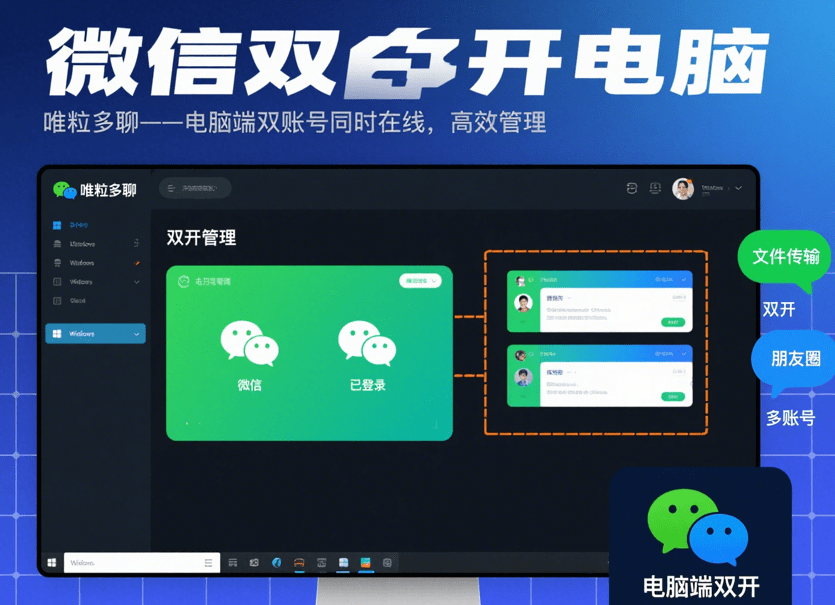 how to open two wechate account on the computer for windows