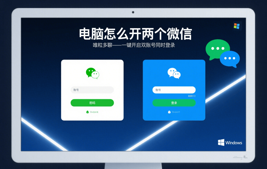 how to open two wechate accounts on a computer