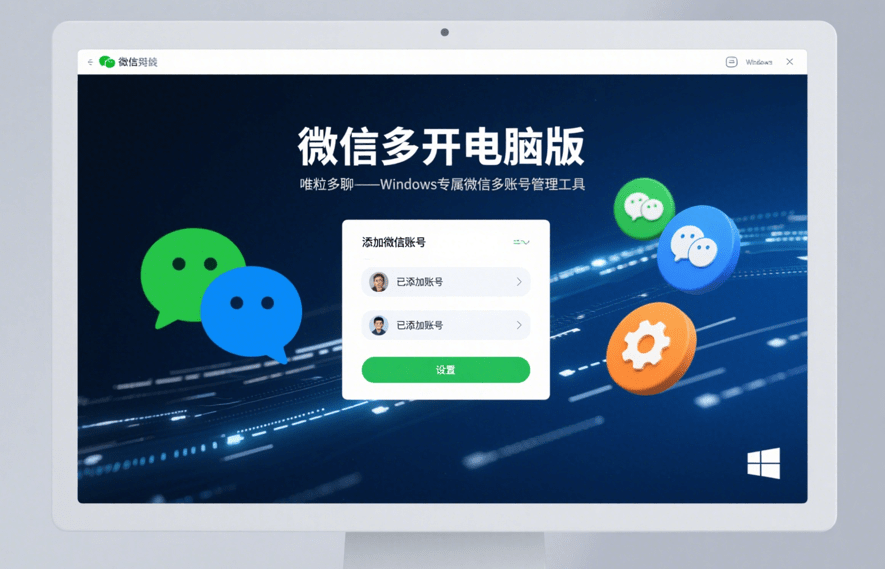 multiple WeChat accounts open for computer