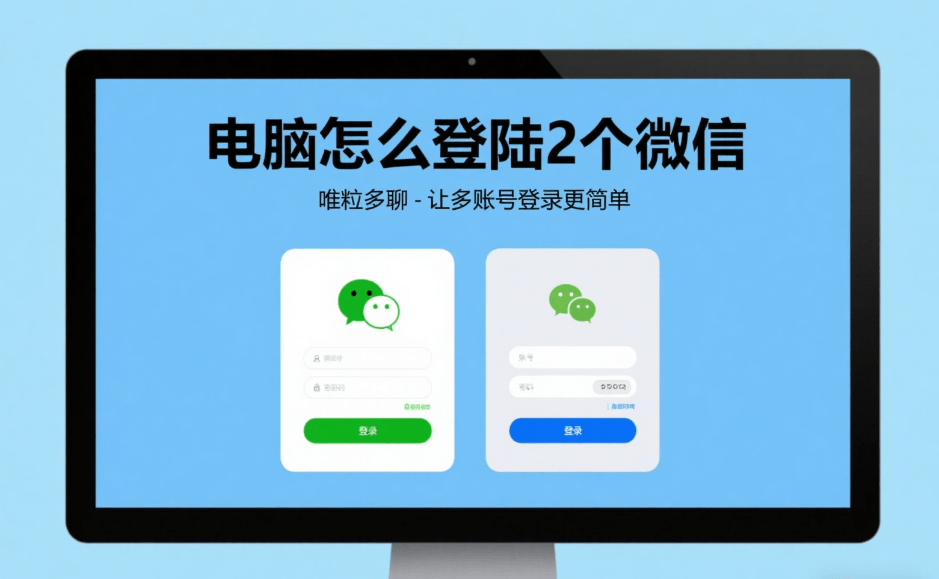 how to log into 2 wechat accounts on the windows computer