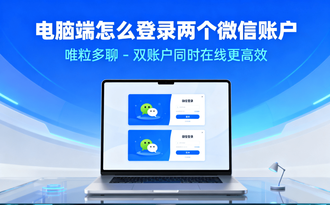 how to login to 2 wechat accounts on the windows computer end