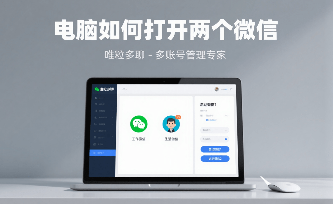 how to operate to open two wechat accounts in the windows computer