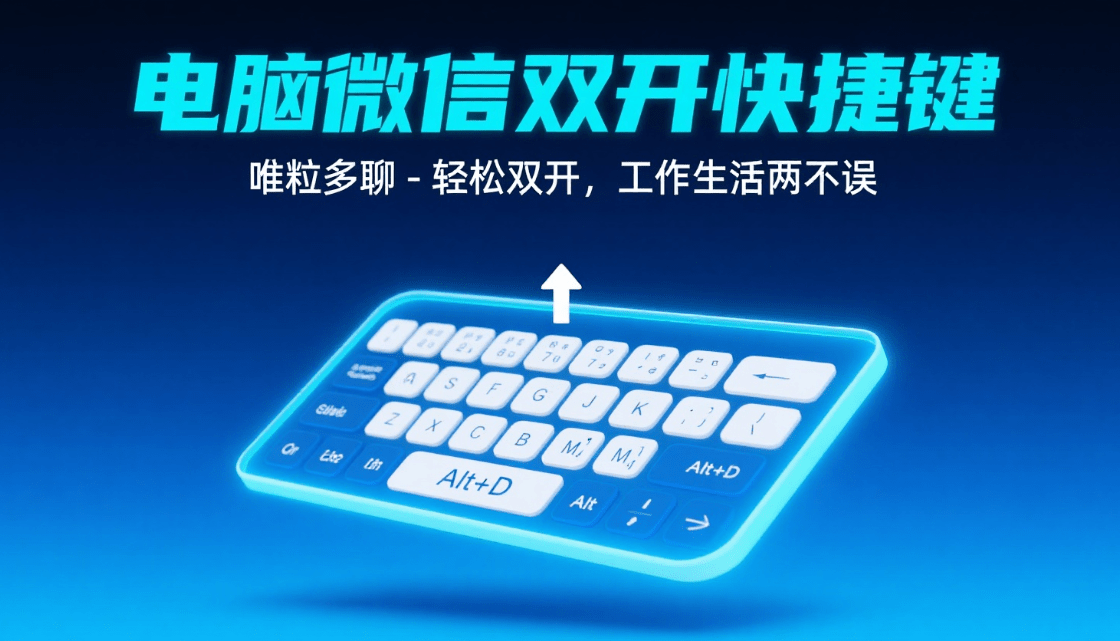 log into two wechat accounts in the windows computer via a short key