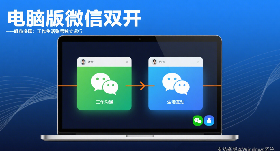 wechat accounts dual open on a windows computer