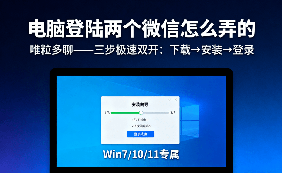 how can I log into two wechat accounts on the computer