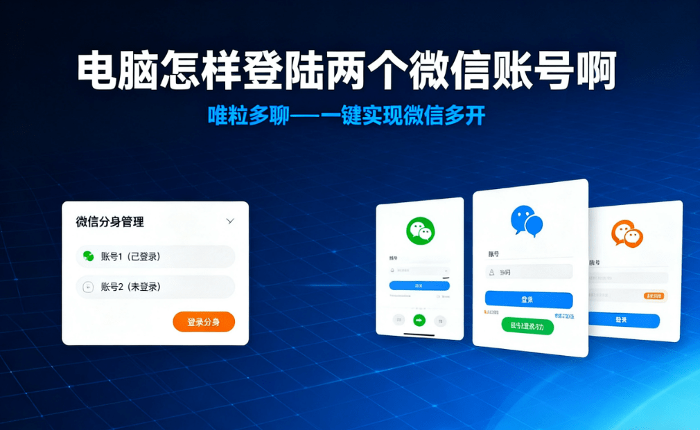 how can I log into two wechat accounts on the windows computer