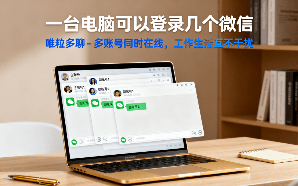 how many wechat accounts can log into one computer