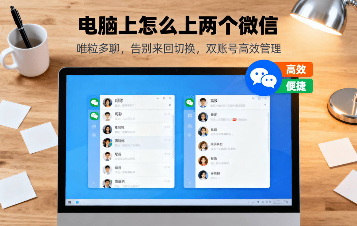 how to log into 2 wechat accounts on the pc