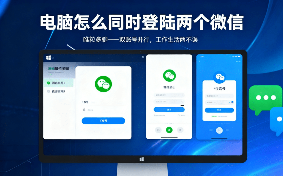 how to open two wechat accounts on a window computer