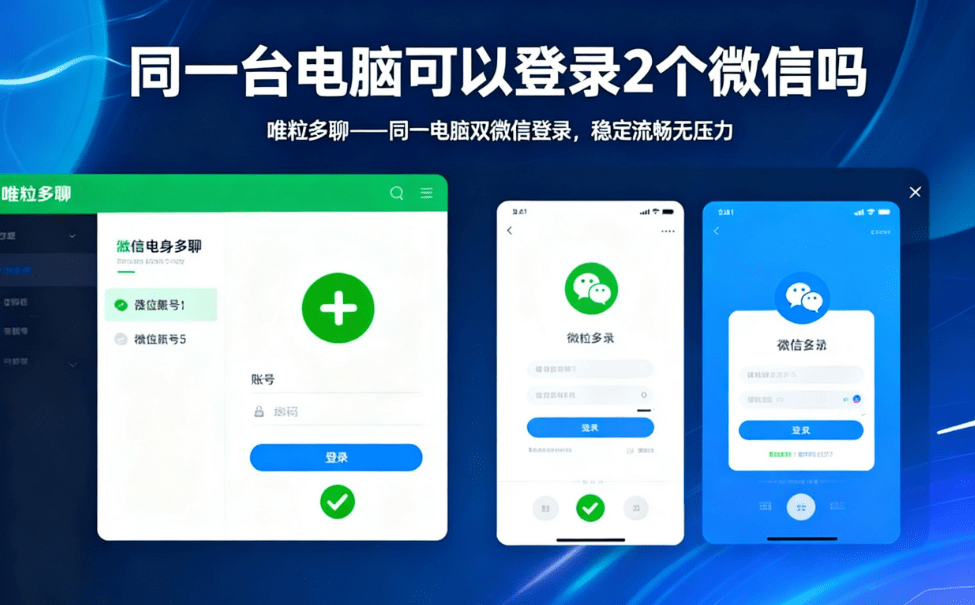 how can I log into multiple wechat accounts on one computer at the same time