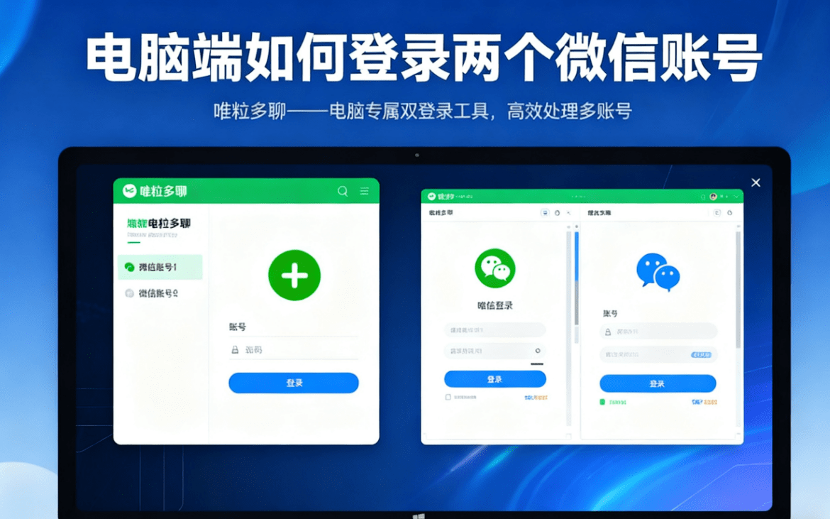 how to log into two wechat accounts on a window computer end