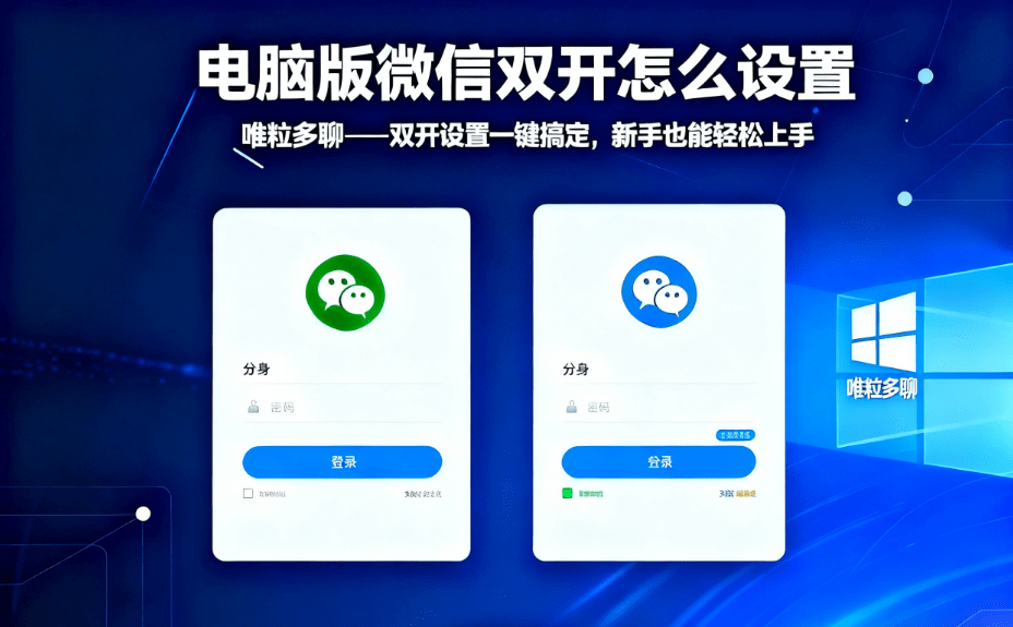 how to set to log into two computer wechat accounts