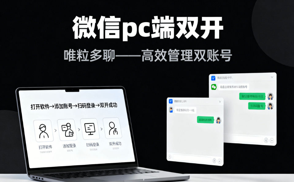 how to set to log into two wechat accounts on PC