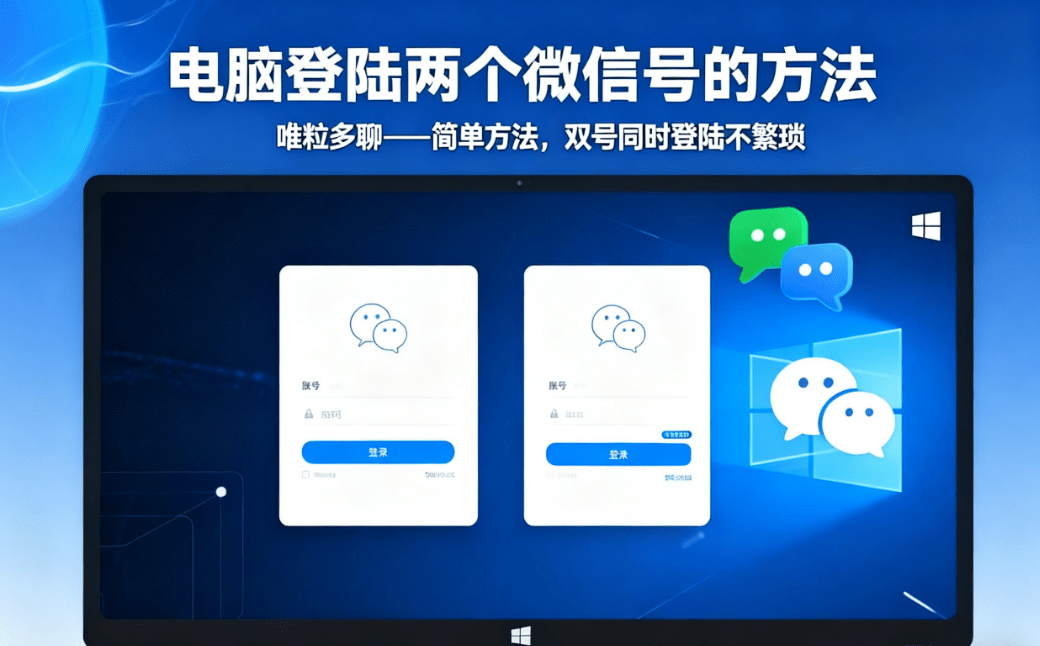 the way to log into two wechat accounts on a computer