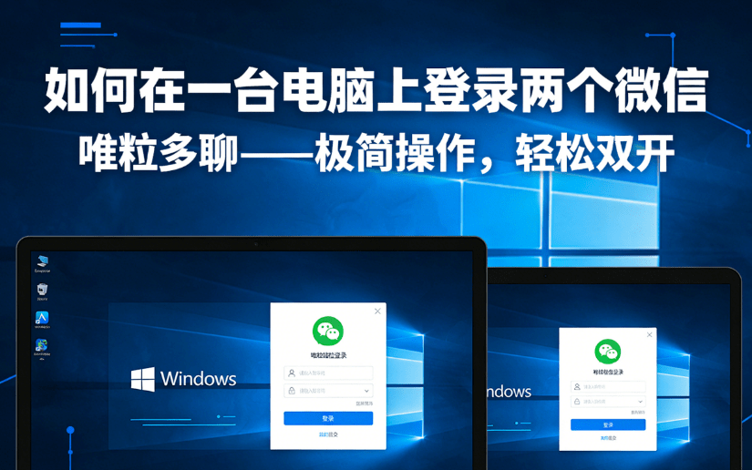 how to log in to 2 wechats on pc