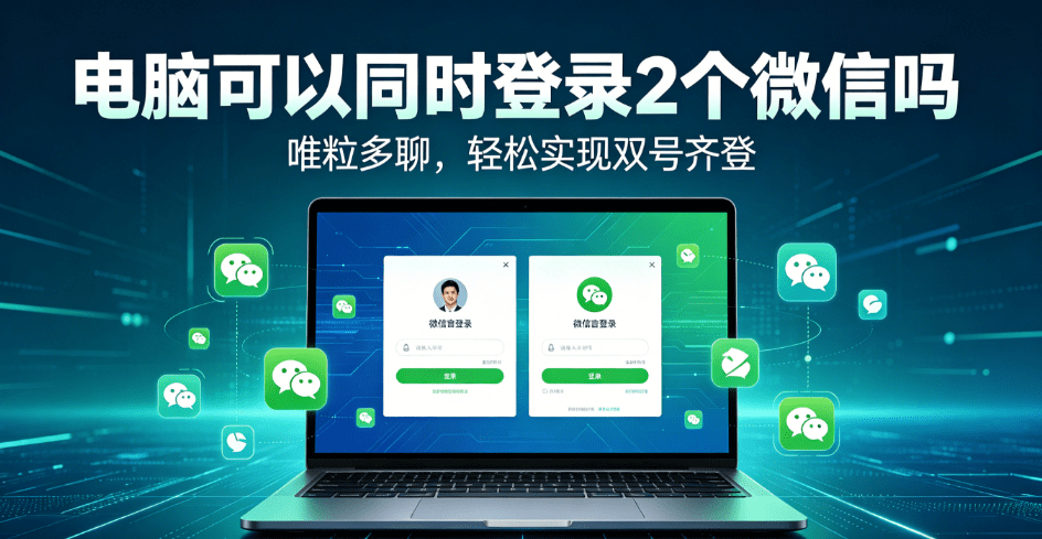 Can computer log in 2 wechat accounts on one windows at the same time