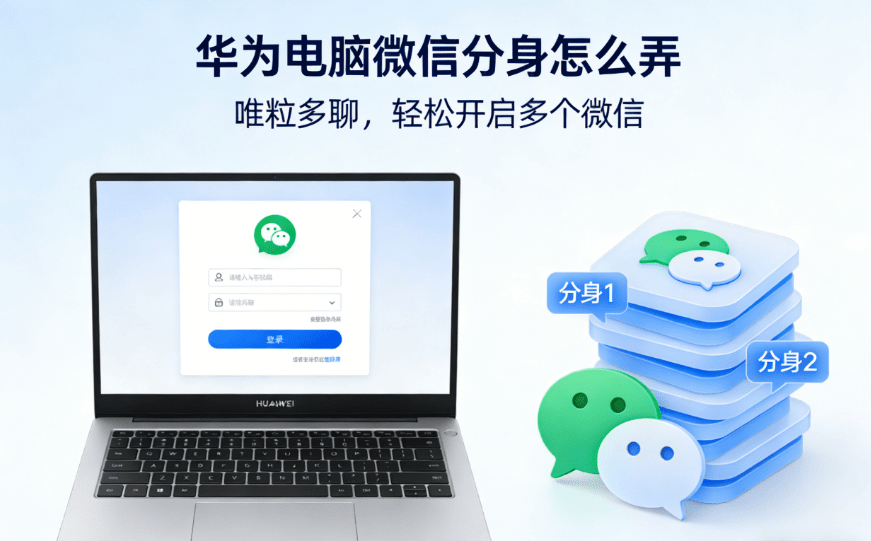 computer WeChat duplicator on huawei pc