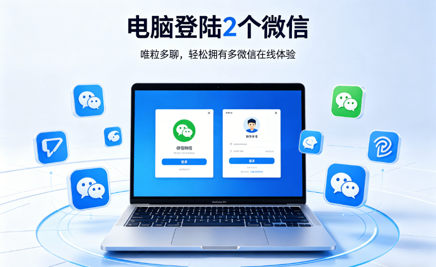 computer log into 2 wechat accounts on one pc