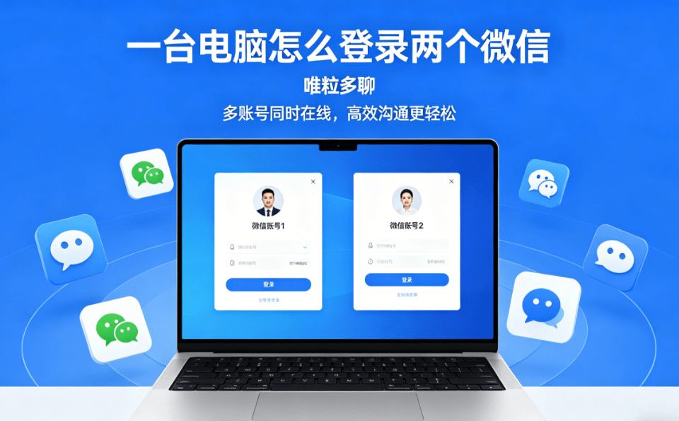 how to log in 2 computer wechat accounts on one computer at the same time