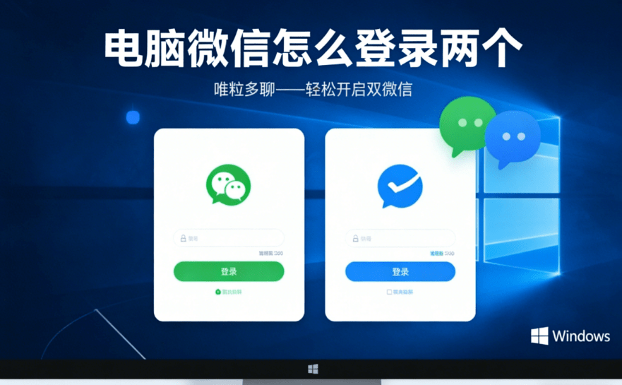 how to log in 2 computer wechats on the computer