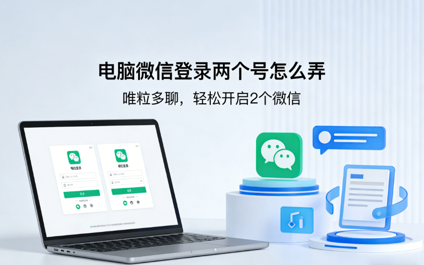 how to log in to two computer wechats on a computer