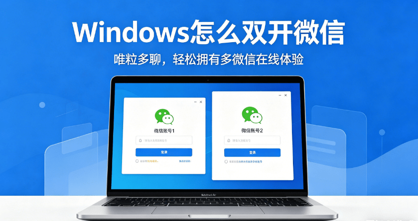 how to log into 2 wechat accounts on windows pc