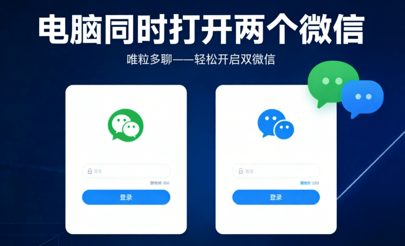how to open 2 computer wechats at the same time on pc