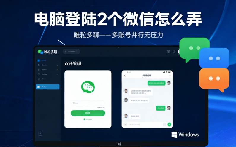the way to log in 2 computer wechats on the computer