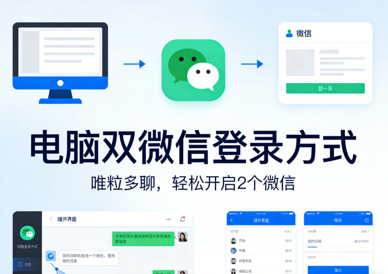 the way to log in to two computer wechats on a computer