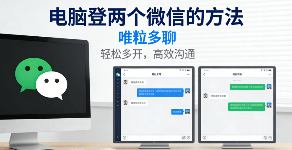 the way to log in to two computer wechats on the computer